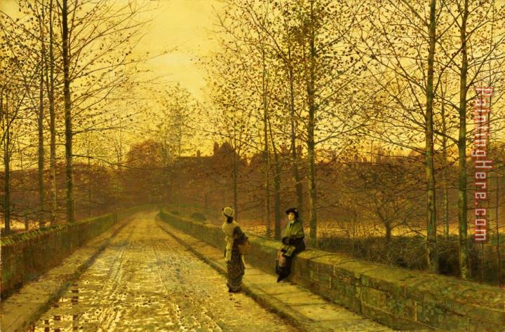 John Atkinson Grimshaw In the Golden Gloaming